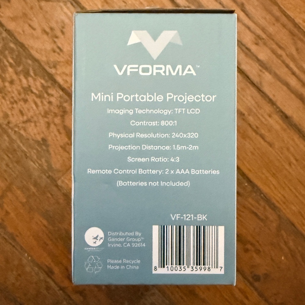 VForma Mini Portable Projector NIB - Picture 2 of 2